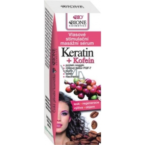 Bione Cosmetics Keratin & Coffein Haar stimulierendes Massageserum 215 ml