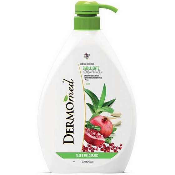 Dermomed Aloe Vera & Granatapfel Duschgel Spender 1 L.