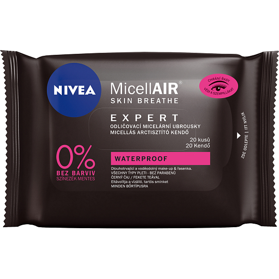 Nivea MicellAIR Expert expertní odličovací micelární ubrousky, 20 ks