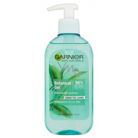Garnier Skin Naturals Botanical Gel Reinigungsgel für grüne Teeblätter für fettige bis gemischte Haut 200 ml