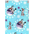 Ditipo Geschenkpapier 70 x 200 cm Weihnachten Disney Olaf Türkis