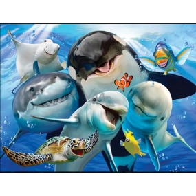 Prime3D Postkarte - Ocean Selfie 16 x 12 cm