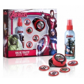 Marvel Avengers Body Deodorant Spray für Kinder 100 ml + Raketenwerfer mit 4 Scheiben, Kosmetikset