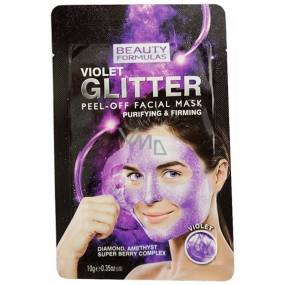 Schönheitsformeln Lila & glitzernde Peeling-Gesichtsmaske 10 g