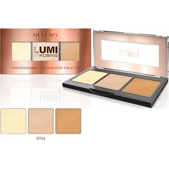 Revers Lumi Strobing Professional Highlighter Palette Palette von Aufhellern 04 12,5 g