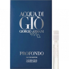 Giorgio Armani Acqua di Gioia Profondo Eau de Parfum für Männer 1,2 ml mit Spray, Fläschchen