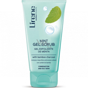 Lirene Mint Scrub Minze und Bambuskohle-Peelinggel für Mischhaut und fettige Haut 150 ml