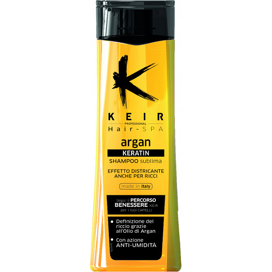 Keir Keratin Argan Shampoo für trockenes und welliges Haar 250 ml