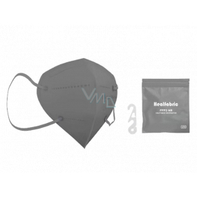Healfabric Respirator Mundschutz 5-lagige FFP2 Gesichtsmaske grau 1 Stück