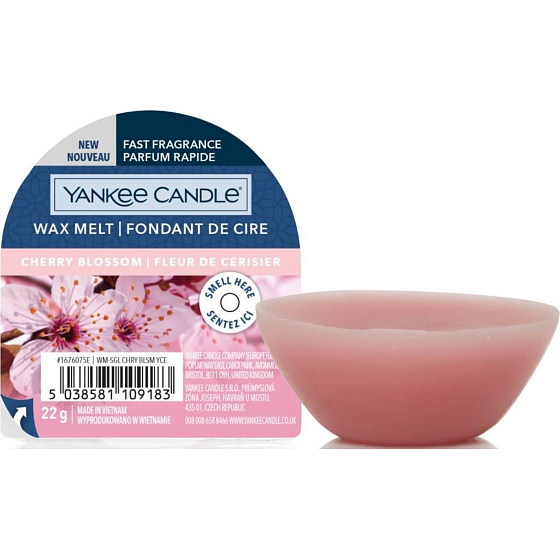 Yankee Candle Cherry Blossom - Kirschblüten-Duftwachs für Aromalampe 22 g