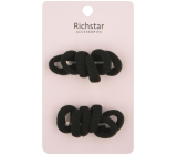 Richstar Accessories Haargummis schwarz basic 3 cm 12 Stück