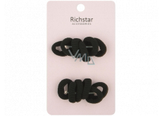 Richstar Accessories Haargummis schwarz basic 3 cm 12 Stück