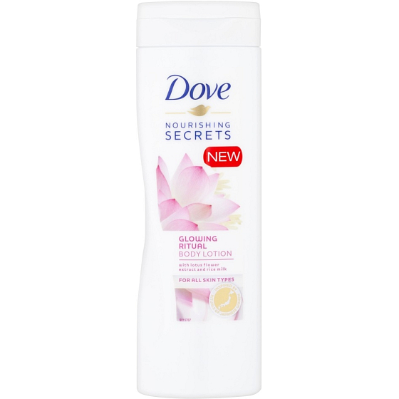 Dove Nourishing Secrets Glowing Ritual Body Milk mit Lotusblütenextrakt und Reiswasser 400 ml