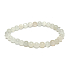 Mondstein grau Armband elastisch Naturstein, Kugel 6 mm / 16 - 17 cm, Stein des Schicksals