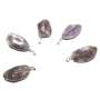 Amethyst Lavendel Malawi Tumbler Anhänger Naturstein 2,2-3 cm, 1 Stück, Stein der Könige und Bischöfe
