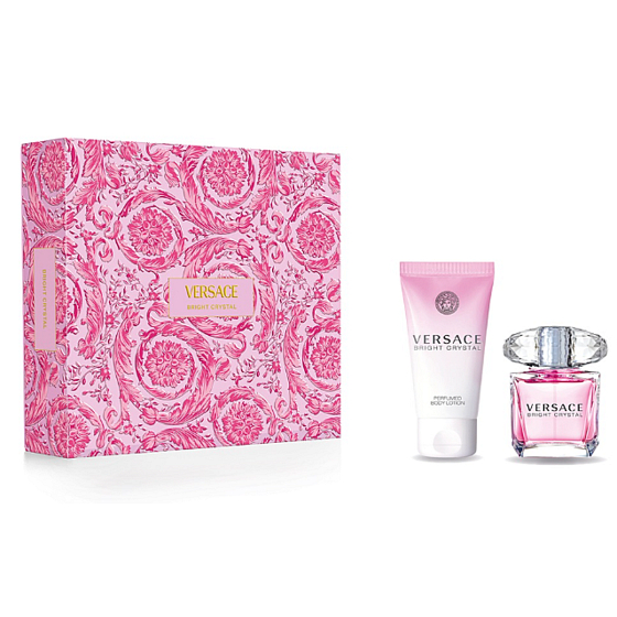 Versace Bright Crystal Eau de Toilette 30 ml + Körperlotion 50 ml, Geschenkset für Frauen