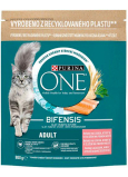 Purina One Adult Granulat für Katzen mit Lachs und Vollkorn, 800 g