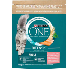 Purina One Adult Granulat für Katzen mit Lachs und Vollkorn, 800 g