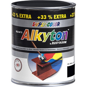 Dupli-Color Alkyton Glanz, selbstgrundierende Rostfarbe, Ral 9005 schwarz, 1 l Dupli-Color Alkyton Glanz, selbstgrundierende Rostfarbe, Ral 9005 schwarz, 1 l