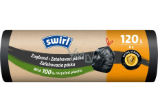 Swirl extra starke Ziehbeutel für Müll 120 l, 70 × 100 cm, 33 µ, 8 Stk.