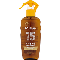 Nubian OF 15 Spray Trockenöl zum Sonnenbaden, 200 ml