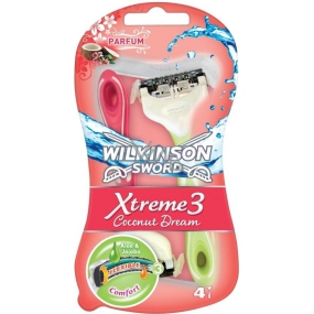 Wilkinson Lady Xtreme 3 Beauty Coconut Dream Rasiermesser 3 + 1 Stück