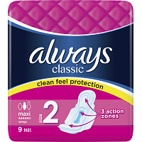 Always Classic Maxi Damenbinden, 9 Stück