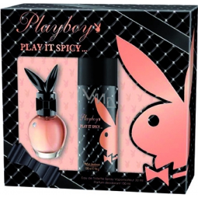 Playboy Play It Würziges Eau de Toilette 30 ml + Deodorant Spray 150 ml, Geschenkset