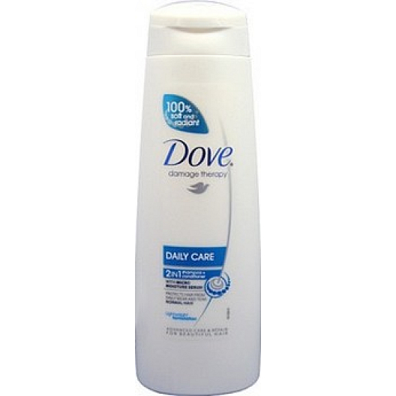 Dove Daily Care 2 in 1 Shampoo zur Pflege von trockenem Haar 350 ml