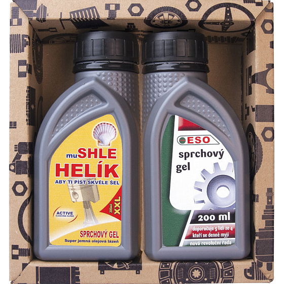 Bohemia Gifts Helik Duschgel 200 ml + Ace Duschgel für echte Männer 200 ml, Kosmetikset