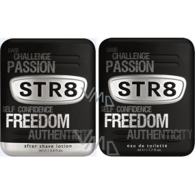 Str8 Freedom Aftershave 100 ml + Eau de Toilette 50 ml, Geschenkset