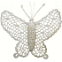 Häkelschmetterling groß ca. 16 cm weiß