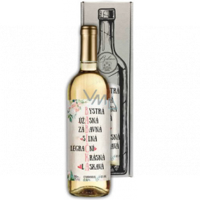 Böhmen Geschenke Chardonnay Weißer Geschenkwein 750 ml für Oma