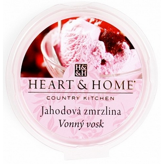 Heart & Home Erdbeer-Eiscreme Sojawachs Duftwachs 27 g