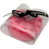 Duftende Himbeer Massage Glycerin Seife mit Schwamm gefüllt mit frischen Himbeeren in Burgunder 200 g