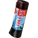 Alufix Economy Einziehbare Müllsäcke schwarz, 21 µ 120 Liter, 70 x 100 cm, 7 Stück