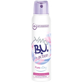 BU In Action Pure + Dry Antitranspirant Deodorant Spray für Frauen 150 ml