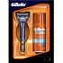 Gillette Fusion Rasierer + 75 ml feuchtigkeitsspendendes Rasiergel, Kosmetikset für Männer