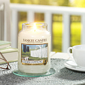 Yankee Candle Clean Cotton - Duftkerze aus reiner Baumwolle Klassisches großes Glas 623 g