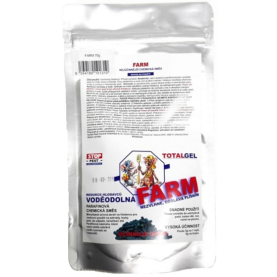 Stop Pest Farm wasserdichte chemische Paraffinmischung zur Reduzierung von Nagetieren 70 g