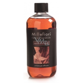 Millefiori Milano Natural Vanilla & Wood - Vanille- und Holzdiffusor-Nachfüllung für Weihrauchstiele 500 ml