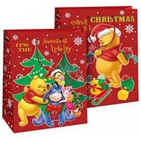 Ditipo Geschenk Papiertüte 26,4 x 12 x 32,4 cm Disney Winnie the Pooh Sweetest Holiday