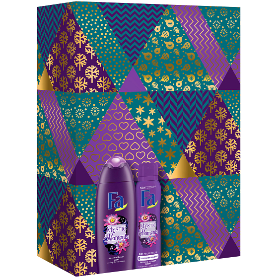Fa Mystic Moments Duschgel 250 ml + Deodorant Spray für Frauen 150 ml, Kosmetikset