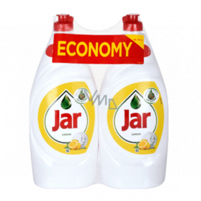 Jar Lemon Handgeschirrspülmittel Duopack + Schwamm 2 x 650 ml