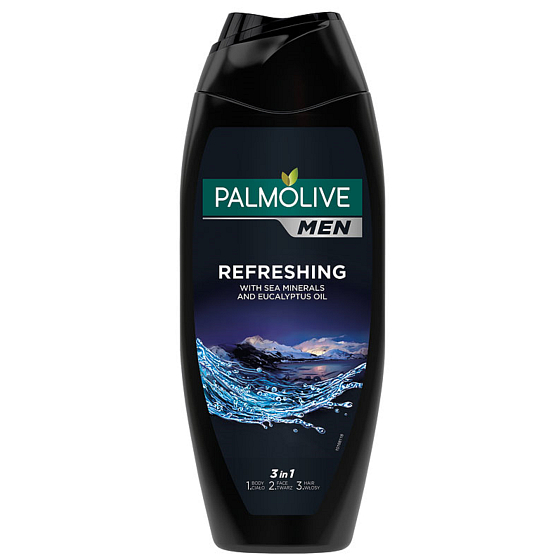 Palmolive Men Refreshing 3 in 1 Duschgel für Körper, Gesicht und Haare 500 ml