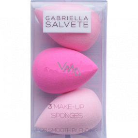 Gabriella Salvete 3 Makeup Sponges weicher Schwamm zum bequemen Auftragen von Make-up oder Concealer 3 Stück