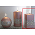 Lima Hologramm Kerze rosa Prisma 65 x 120 mm 1 Stück