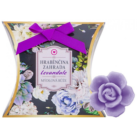 NeoCos Countess's Garden Lavendel Geschenk duftende Toilettenseife in Form einer Rose 30 g