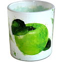 Geben Sie Verona Green Apple - Duftkerze mit grünem Apfel in Glas 90 g