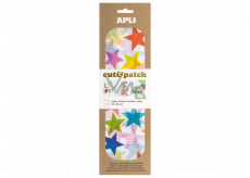 Apli Cut & Patch Papier für Servietten-Technik Sterne farbig 30 x 50 cm 3 Stück
